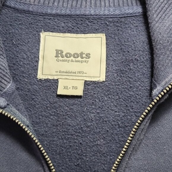 Vintage Roots Men's Sweater Size XL 1/4 Zip Fleece Blue - Picture 5 of 8